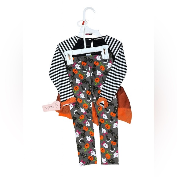🎃 Little Lass 3T Halloween Cat Outfit 👻 - Picture 4 of 5